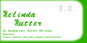 melinda mutter business card